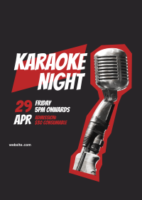 Friday Karaoke Night Poster