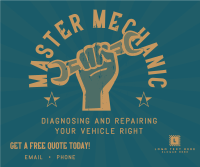 Retro Master Mechanic Facebook Post