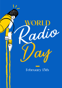 Radio Day Mic Poster