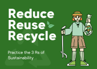 Triple Rs of Sustainability Postcard