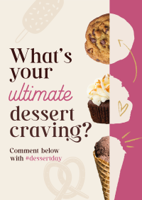 Dessert Customer Engagement Poster