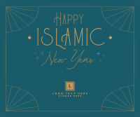 Elegant Islamic Year Facebook Post Design