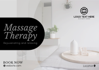 Massage Therapy Postcard example 1