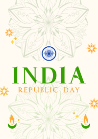 Decorative India Day Poster