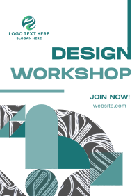 Modern Abstract Design Workshop Flyer