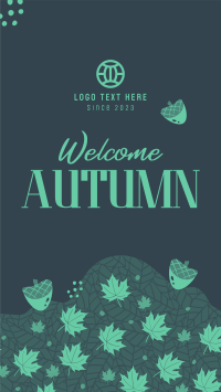 Autumn Season Greeting TikTok Video Design