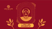 Greeting Grandfather Frame Facebook Event Cover