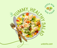 Clean Healthy Salad Facebook Post Design