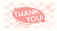 Checkered Thank You Facebook Event Cover