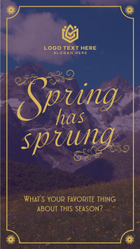 Spring Mountains Instagram Reel Design