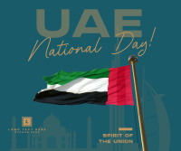 UAE National Flag Facebook Post