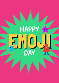 Happy Emoji Day Poster