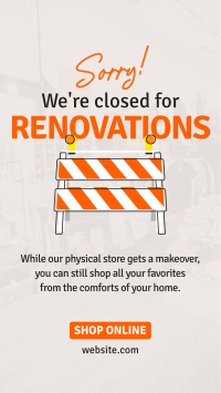 Closed for Renovations TikTok Video Design