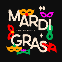 Mardi Gras Parade Mask Instagram Post