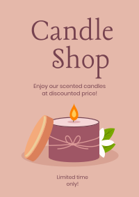 Candle Shop Promotion Poster