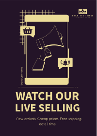 Live Selling Notice Flyer