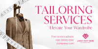 Tailoring Services Elegant Twitter Post Design