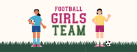 Girls Team Football Facebook Cover