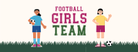 Girls Team Football Facebook Cover Image Preview