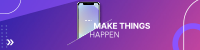 Make things happen LinkedIn Banner Design