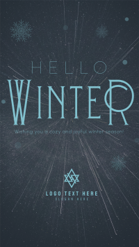 Cozy Winter Greeting Facebook Story