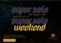 Super Sale Weekend Postcard Image Preview