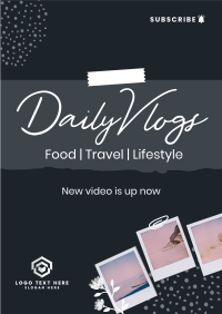 Scrapbook Daily Vlog Flyer