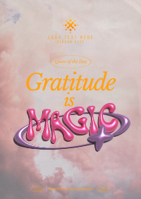 Metallic Magic Gratitude  Flyer