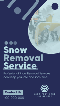 Minimal Snow Removal Instagram Story