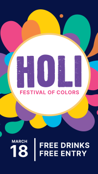 Holi Festival Facebook Story