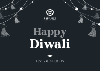 Diwali Festival Postcard Image Preview