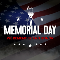 Remember and Honor Instagram Post Design