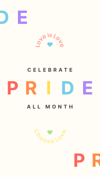 Pride All Month Facebook Story