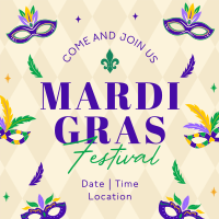 Mardi Gras Festival Linkedin Post