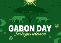 Gabon Independence Day Postcard