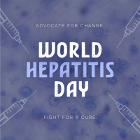 Minimalist Hepatitis Day Awareness Instagram Post Design