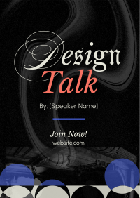 Modern Design Talk Poster