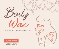 Body Waxing Service Facebook Post