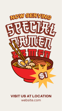 Special Ramen Serving Instagram Reel Image Preview