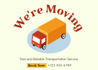 Truck Moving Services Postcard