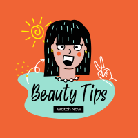 Beauty Cute Tips Instagram Post Design