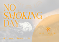 Modern No Smoking Day Postcard