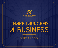 Minimalist Business Launch Facebook Post