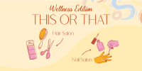 This or That Wellness Salon Twitter Post