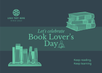 Book Lovers Celebration Postcard