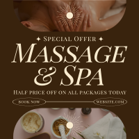 Modern Massage Therapy Instagram Post Image Preview