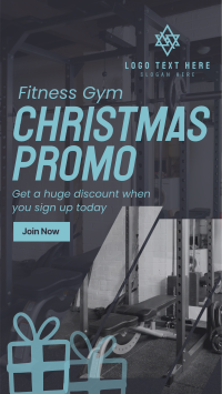 Christmas Fitness Facebook Story