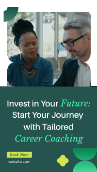 Tailored Career Coaching YouTube Short Design