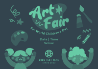 Art Fair Children's Day Postcard