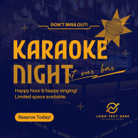 Reserve Karaoke Bar Instagram Post Design